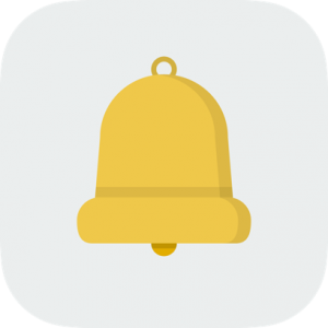 Bell White Background Icon