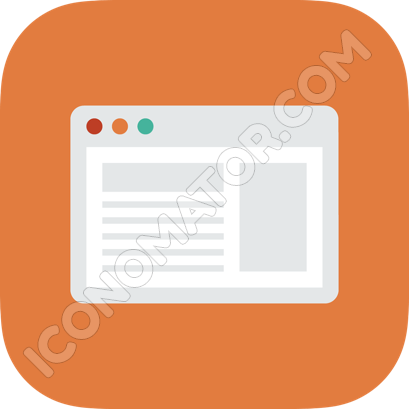 Browser Orange Icon