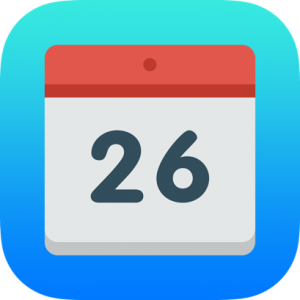 Calendar Blue & Red Icon
