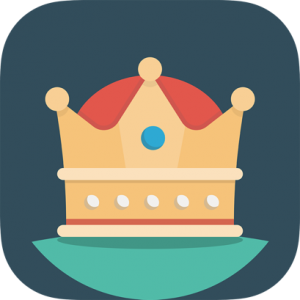 Crown Dark and Red Icon