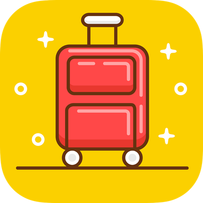 Suitcase Trolley Icon
