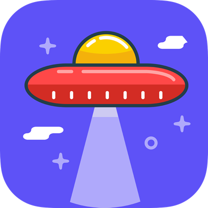 UFO Retro Icon